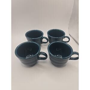 Set of 4 Fiesta Homer Laughlin Juniper Coffee Tea Cups Mugs